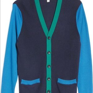 Colorblock Varsity Cardigan